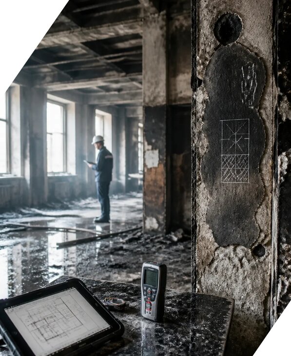 Обследование зданий после пожара в Домодедове от 15789 р. | ЭкспертизаРоссия